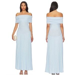 LIONESS Field Of Dreams Dress in Light Blue